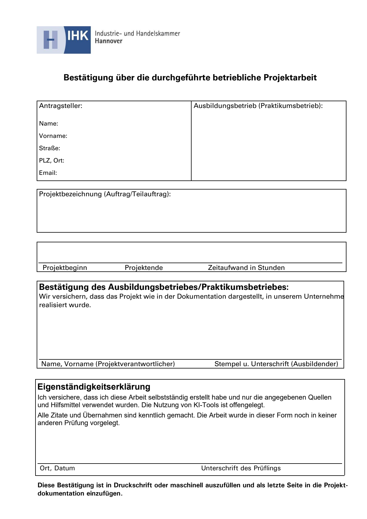 Bestätigung